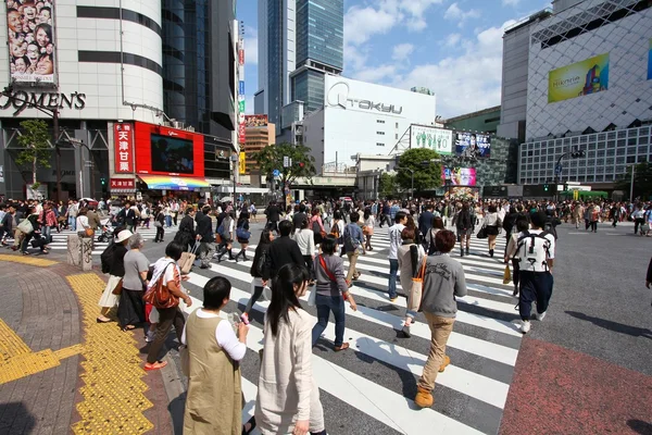 Tokyo - crossing hachiko — Stok fotoğraf