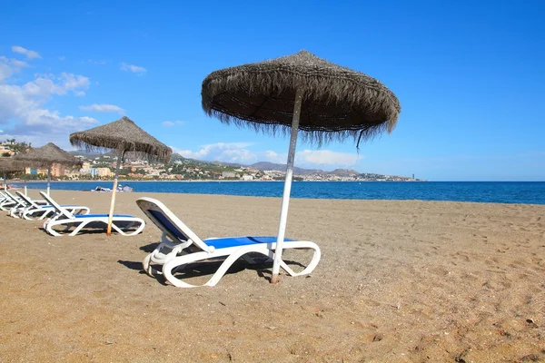 Praia em Málaga — Fotografia de Stock