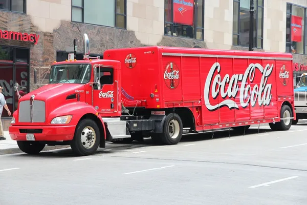 Coca Cola teherautó — Stock Fotó