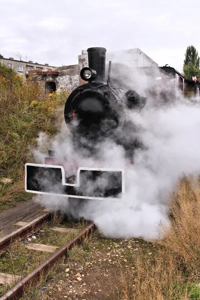 Polonia viejo tren de vapor —  Fotos de Stock