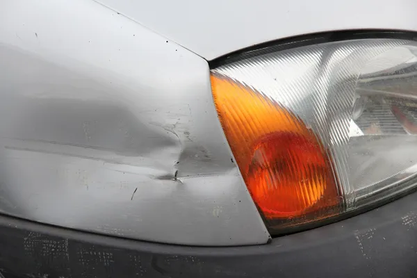 Dented car — Stock Photo, Image