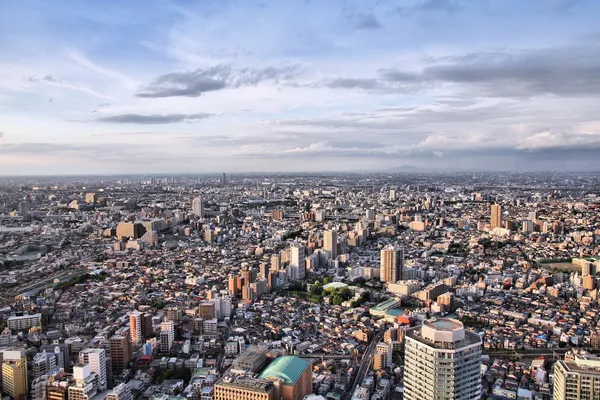 Vista aérea del distrito de Nakano. Ciudad moderna. Nakano, Tokio — Foto de Stock