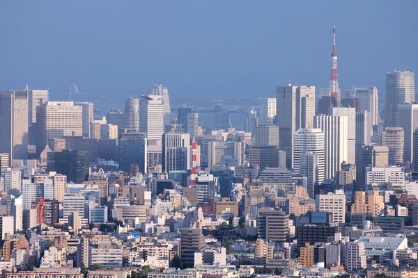Minato bölgesinin manzarası. modern şehir. — Stok fotoğraf