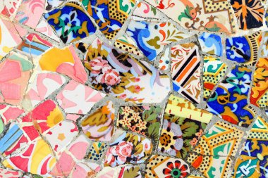 Ceramic art in Park Guell