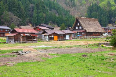 Japonya - shirakawa g sazdan çatılı evi