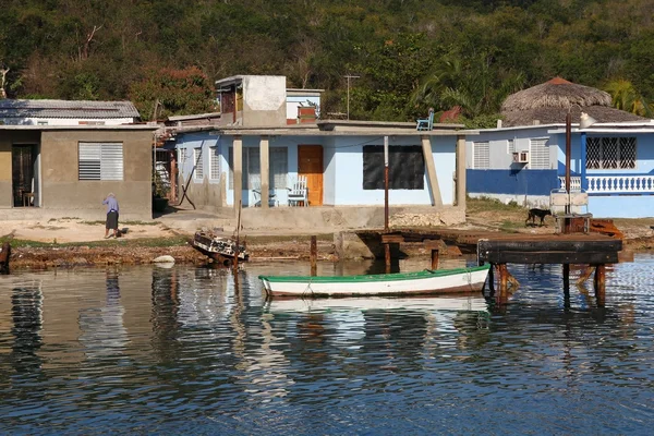 Cuba fishing village — Stock Photo, Image