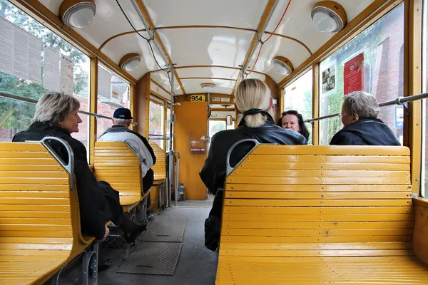 Historic tram in Poland — Stock Photo, Image