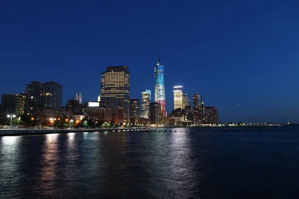 Lower Manhattan skyline da — Foto Stock