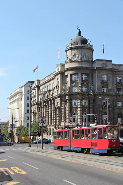 Public transportation in Belgrade — Stock Photo, Image
