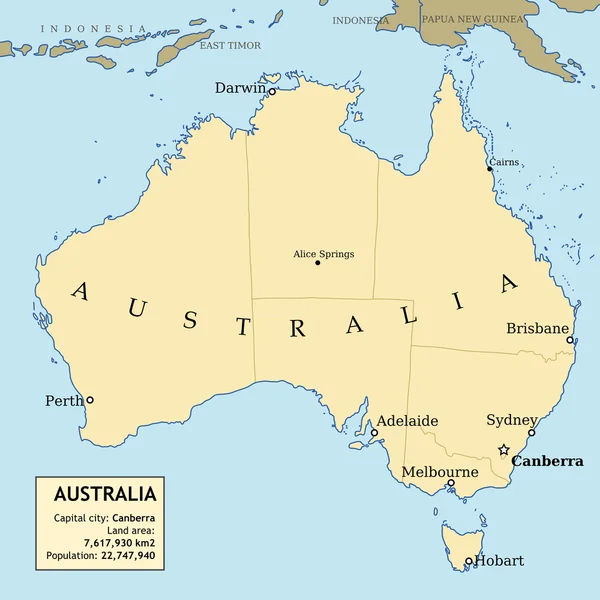 map of australia