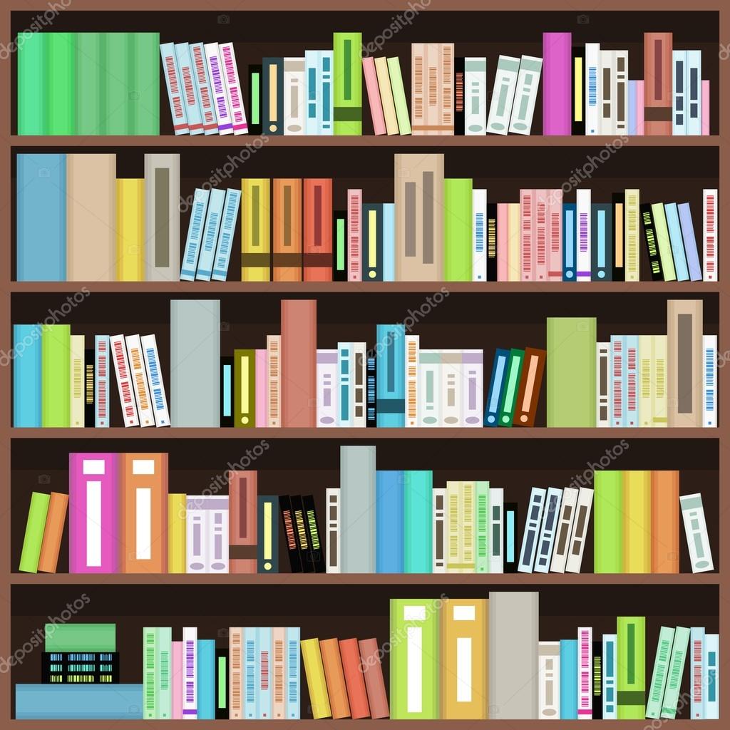 Bookcase Stock Vector by ©tupungato 35062981, image size:1024x1024