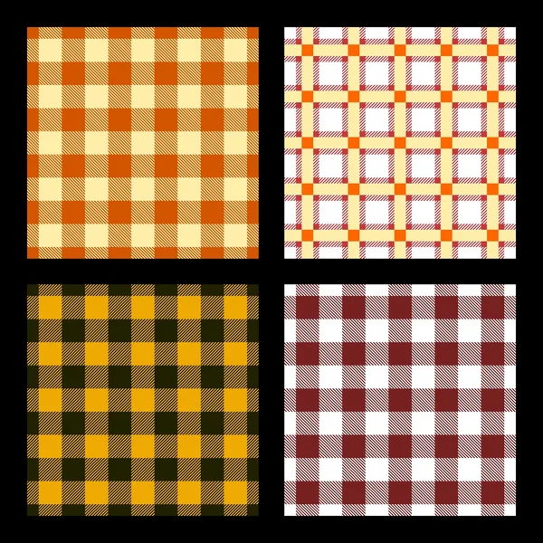 Checkered background set — Stock Vector