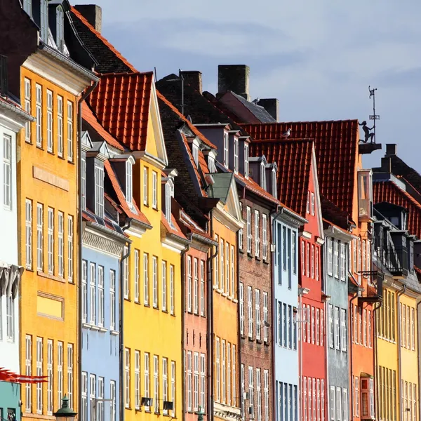 Nyhavn in Kopenhagen — Stockfoto