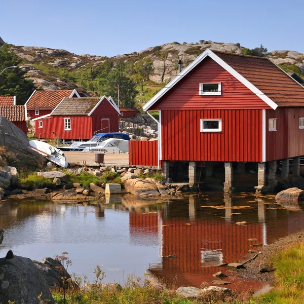 Norvegia villaggio — Foto Stock