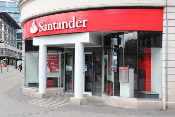 Santander bankası — Stok fotoğraf