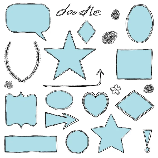 Doodle çerçeveler — Stok Vektör