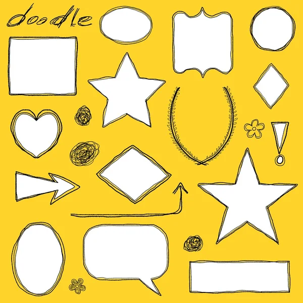 Doodle borders — Stock Vector