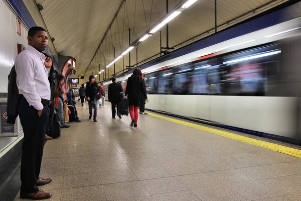 Public transportation in Madrid — Stock Photo, Image