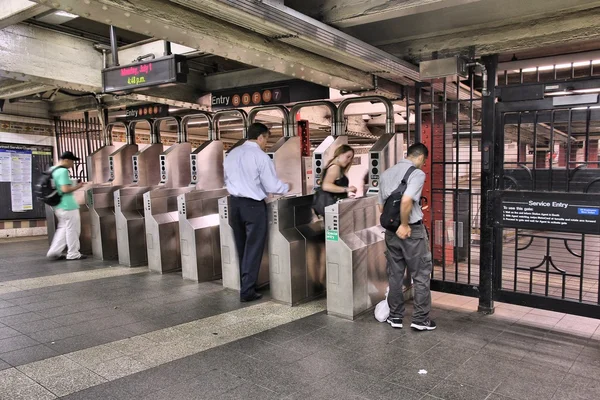 New Yorks tunnelbana — Stockfoto