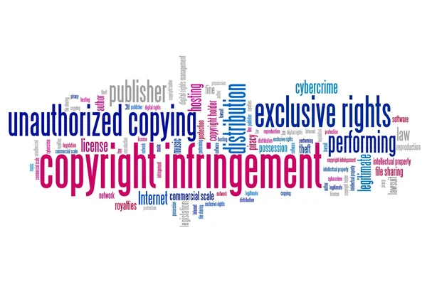 Schending van het auteursrecht — Stockfoto