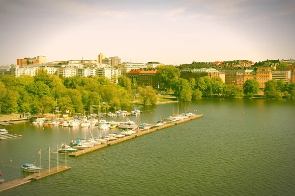 Sztokholm marina — Zdjęcie stockowe