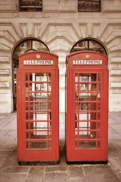 Londyn telefon — Zdjęcie stockowe
