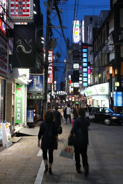 Osaka bölgesindeki gece — Stok fotoğraf