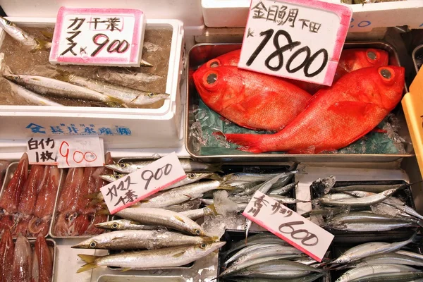Mercado japonês do peixe — Fotografia de Stock