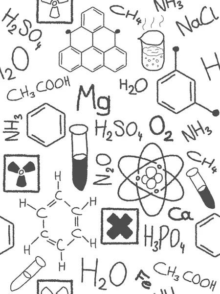 化学の落書き — ストックベクタ