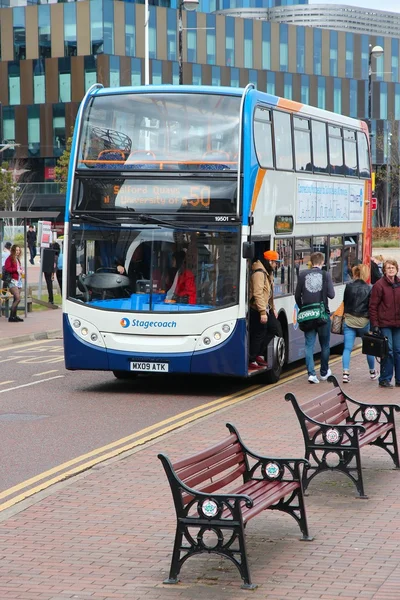 Manchester postkoets bus — Stockfoto