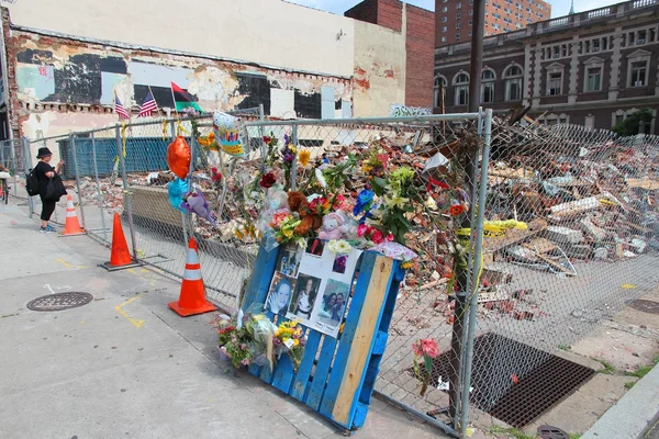 Filadelfia edificio colapso — Foto de Stock