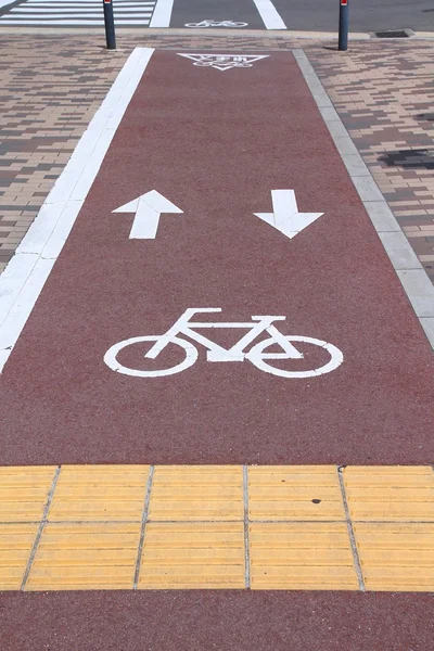 Bicycle path in Japan — Stockfoto