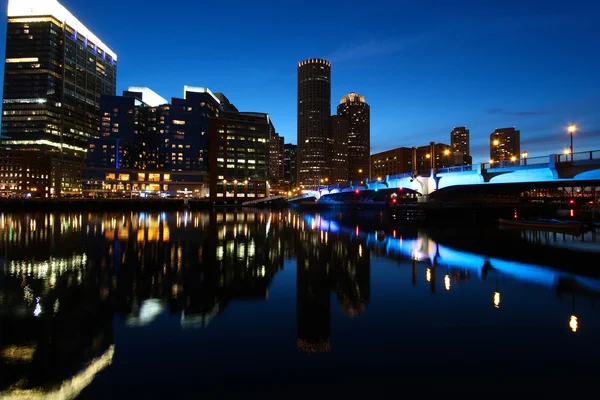 보스턴의 밤 — 스톡 사진
