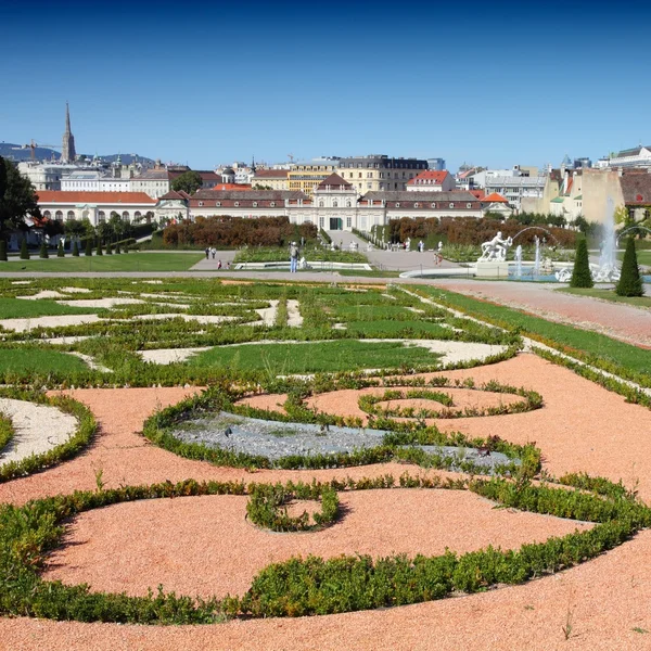 Belvedere Gärten — Stockfoto