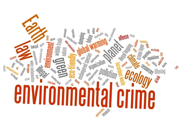Ekologický zločin — Stock fotografie