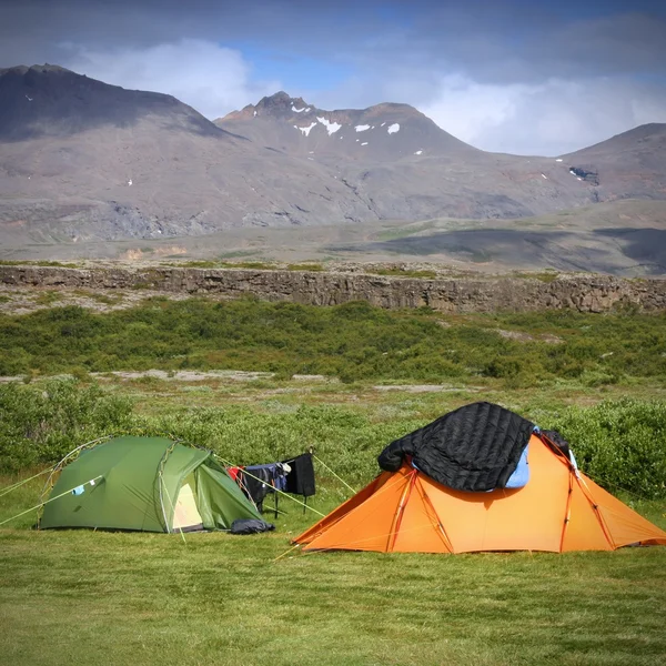 Camping in Iceland — Stock Photo, Image