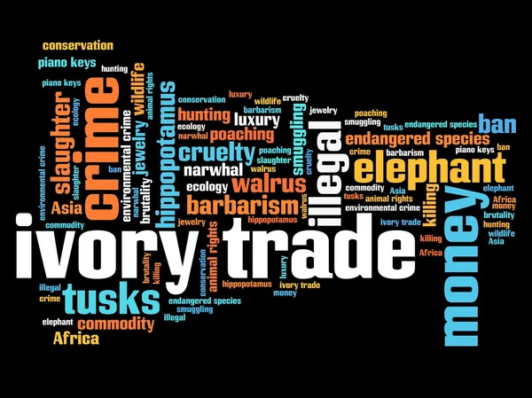 Ivory trade — Stock Photo, Image