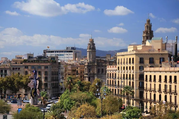 Barcelona España Octubre 2021 Paisaje Urbano Del Barrio Ciutat Vella —  Fotos de Stock