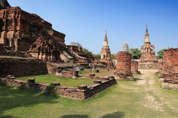 Landmark Thailand Ayutthaya Unesco World Heritage Site Bangkok Buddhist Temple — Stock Photo, Image