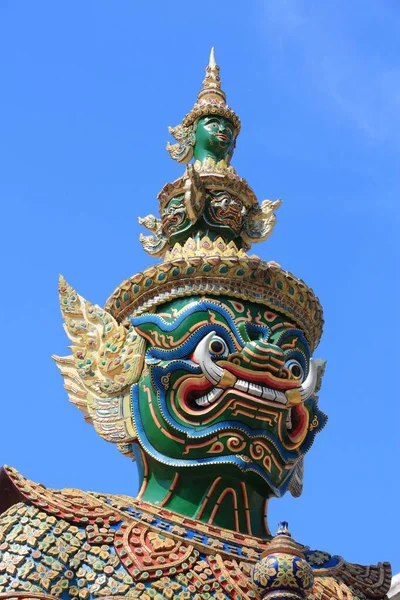 Thailand Landmark Grand Palace Bangkok Thailand Demon Guardian — Stock Photo, Image