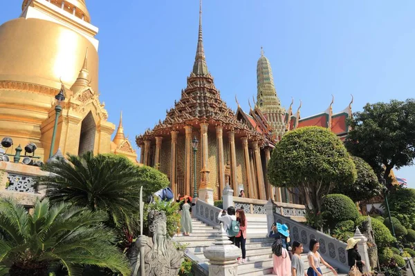 Bangkok Tailandia Diciembre 2013 Gente Visita Famoso Gran Palacio Bangkok — Foto de Stock