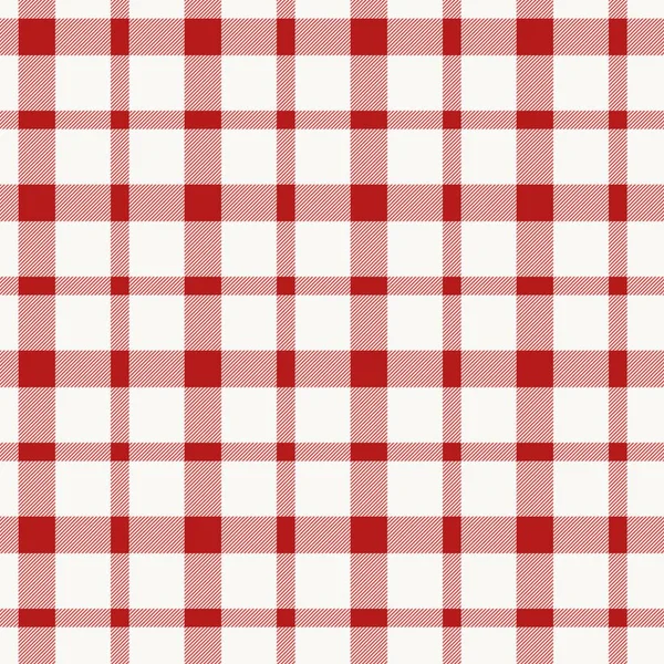 Red White Classic Plaid Seamless Pattern Traditional Pattern Vector Illustration — Stock Vector