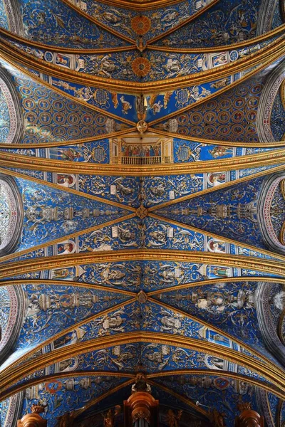 Albi Frankrike September 2021 Vaulted Takmålningar Albi Cathedral Frankrike Katedralen — Stockfoto