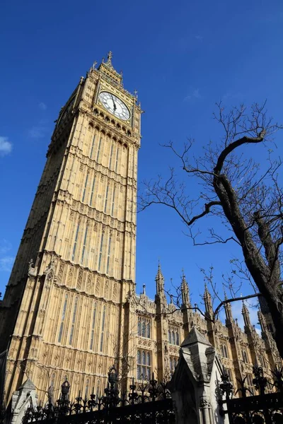 Big Ben Clock Palác Parlamentu Londýně Pamětihodnosti Londýna — Stock fotografie