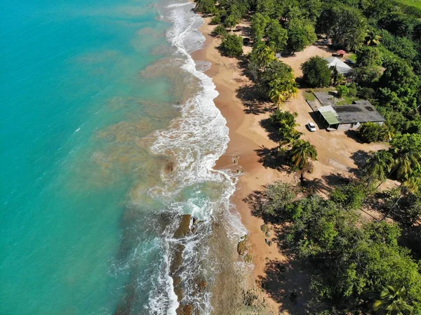 Guadalupe Playa Arena Vista Aérea Drone Paisaje Caribeño Playa Clugny — Foto de Stock