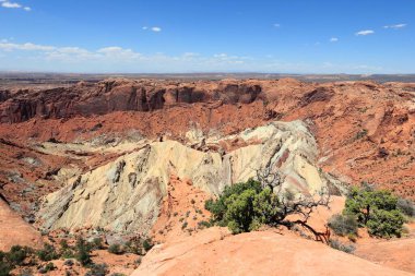 Ayaklanma kubbe krater Canyonlands Milli Parkı, Utah, ABD.