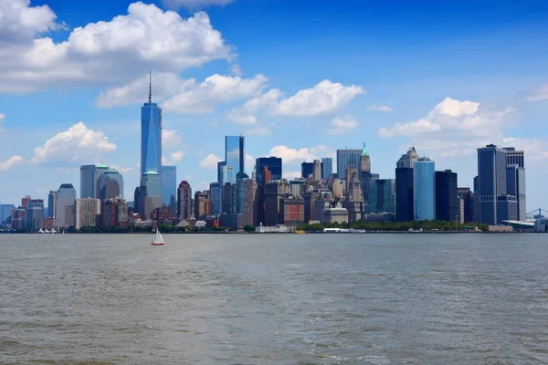 Skyline Från New York Manhattan Skyskrapor Urban Skyline New York — Stockfoto