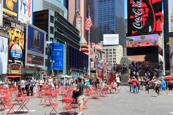 New York Usa Juli 2013 Menschen Besuchen Den Times Square — Stockfoto