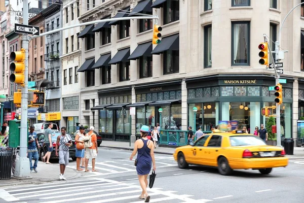 New York Usa Juli 2013 Mensen Lopen Lower Manhattan New — Stockfoto