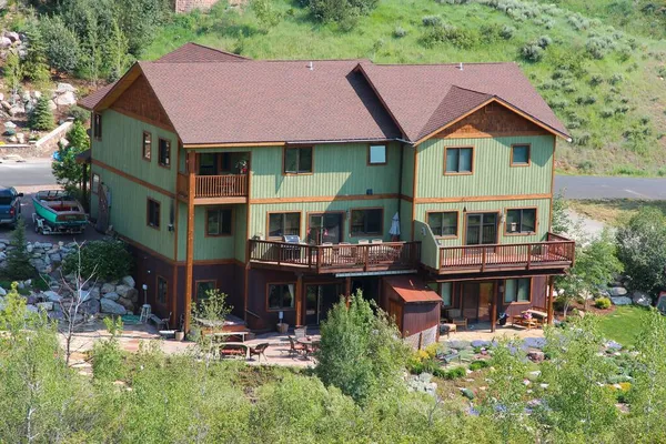 Steamboat Springs Colorado Juni 2013 Generic House Sett Från Public — Stockfoto